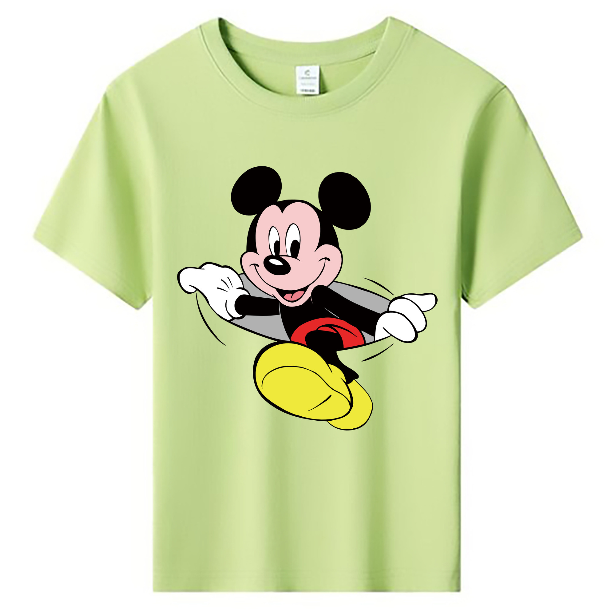 ミッキーマウス Mickey Mouse 綿100％キッズTシャツ（フロントプリント）